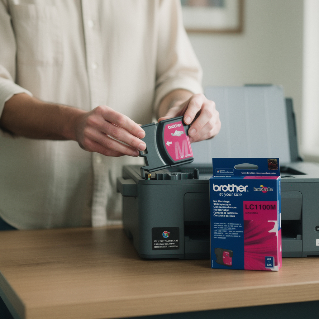 Como trocar e economizar com Tinteiro LC1100M Magenta
