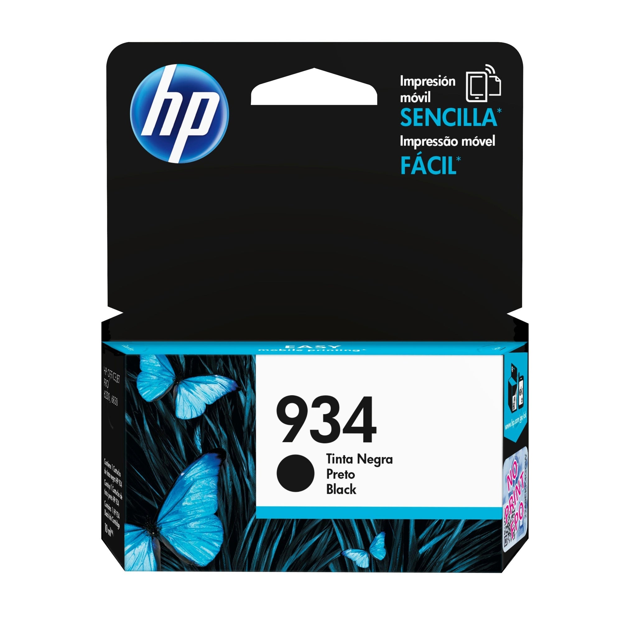 HP 934 original Ink cartridge C2P19AE BGY black standard capacity 1-pack HP