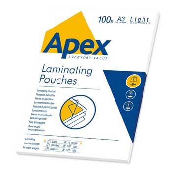 Bluepixel Equipamentos e Serviços Informáticos Lda | Bolsas de Plastificar A3 75μm 303x426mm – Pack com 100 unidades Fellowes Bolsas de Plastificação