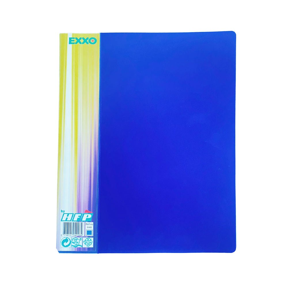 Bluepixel Equipamentos e Serviços Informáticos Lda | Pasta com 40 Bolsas e 80 Páginas A4 Azul - Catálogo Deluxe HFP Pastas