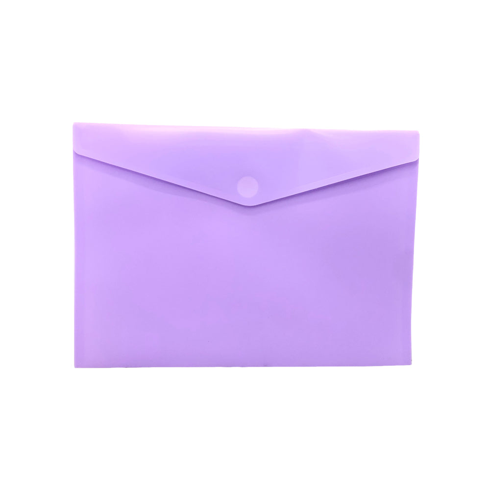 Bluepixel Equipamentos e Serviços Informáticos Lda | Bolsa Envelope A4 Violeta Mate Fecho Velcro Plástico HFP Bolsas com Fecho