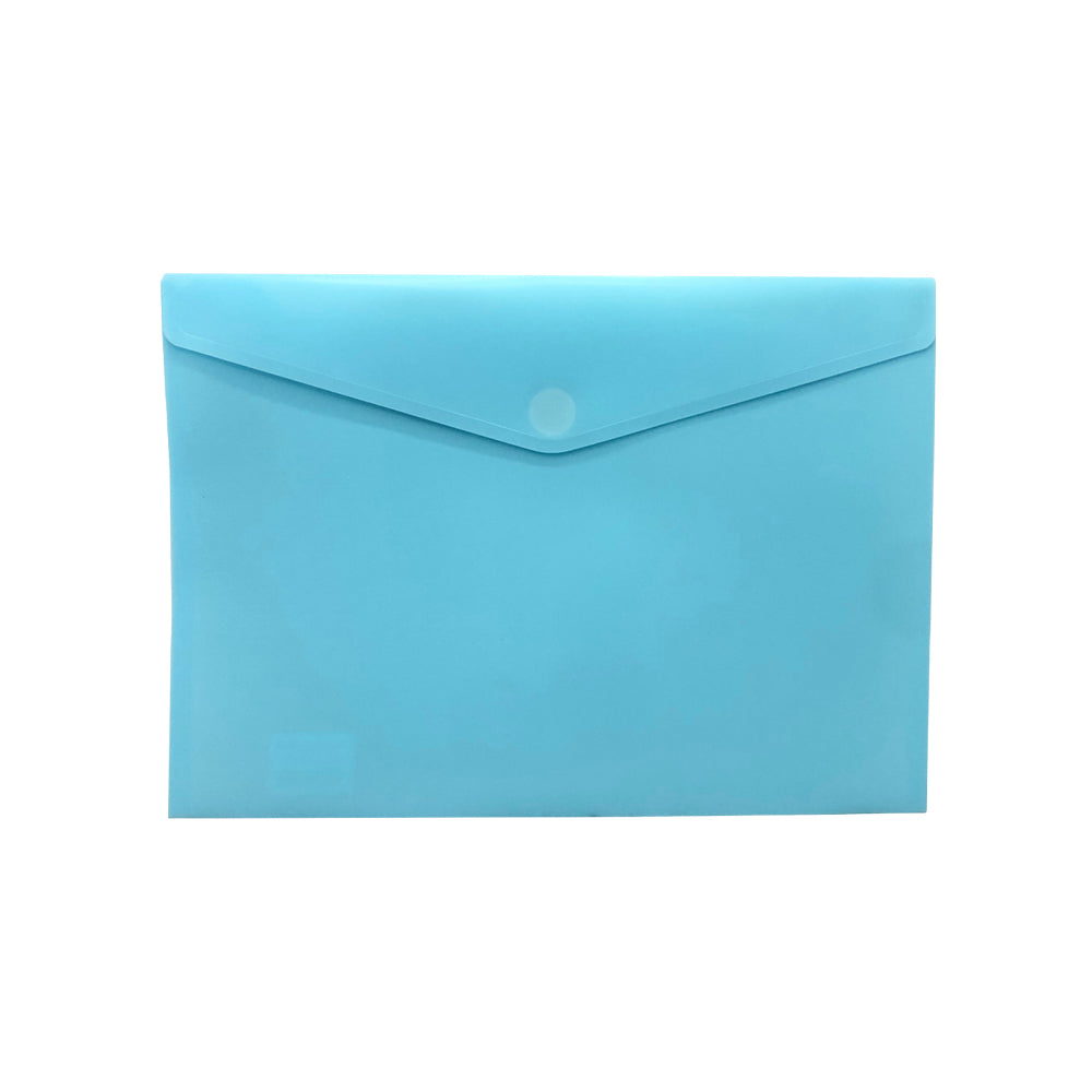 Bluepixel Equipamentos e Serviços Informáticos Lda | Bolsa Envelope A4 Velcro Turquesa Mate Plástico HFP Bolsas com Fecho