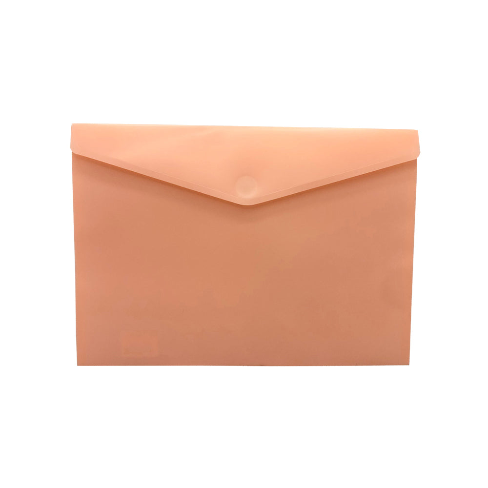 Bluepixel Equipamentos e Serviços Informáticos Lda | Bolsa Envelope A4 Salmão Mate com Fecho Velcro HFP Bolsas com Fecho