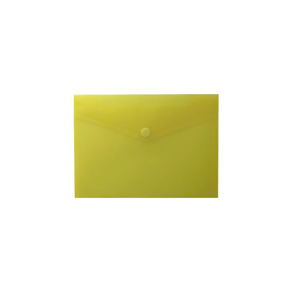 Bolsa Envelope A5 250x180mm Fecho Velcro Plástico Amarelo