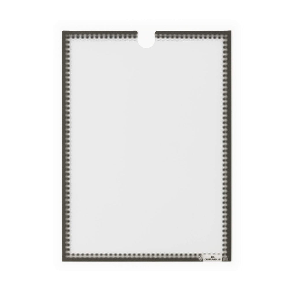 Bluepixel Equipamentos e Serviços Informáticos Lda | Moldura Adesiva A4 Cinza 5 unidades - Durável e Prática Durable Molduras Adesivas