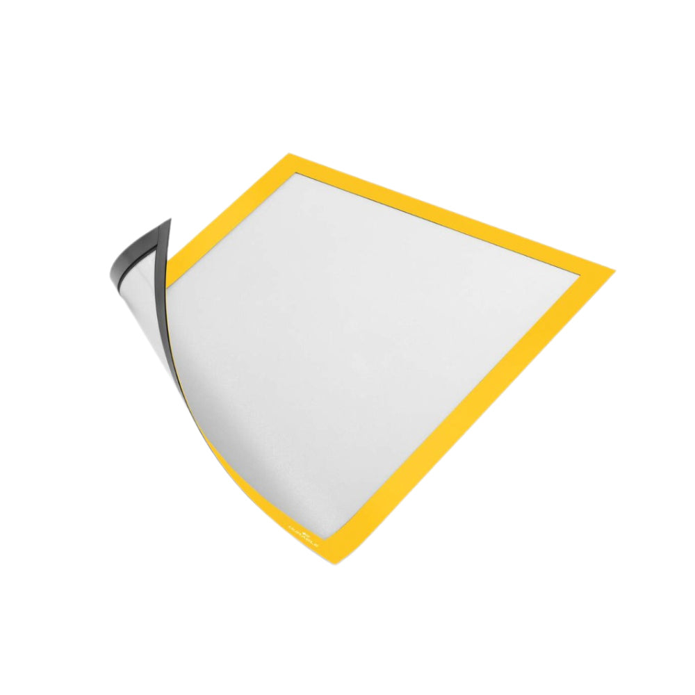 Bluepixel Equipamentos e Serviços Informáticos Lda | Moldura Magnética A4 Duraframe Amarelo 5un – Display e Comunicação Durable Molduras Magnéticas