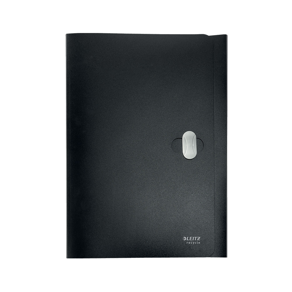 Bluepixel Equipamentos e Serviços Informáticos Lda | Pasta Plástico Recycle A4 com Fecho e 3 Abas - Preto Leitz Pastas