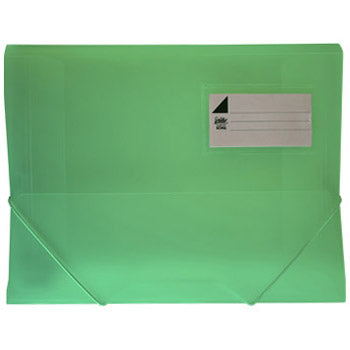 Bluepixel Equipamentos e Serviços Informáticos Lda | Pasta Plástica A4 com Elásticos 3 Abas Verde Translúcido Roma Pastas