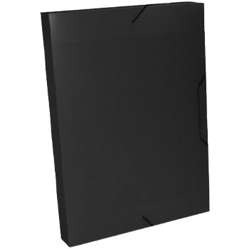 Bluepixel Equipamentos e Serviços Informáticos Lda | Pasta Plástica A3 com Elásticos e 3 Abas Preto – L30 Roma Pastas