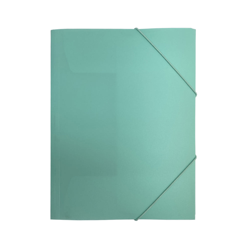 Bluepixel Equipamentos e Serviços Informáticos Lda | Pasta Plástica A4 com Elásticos Menta Pastel | Organizadora Escolar HFP Pastas
