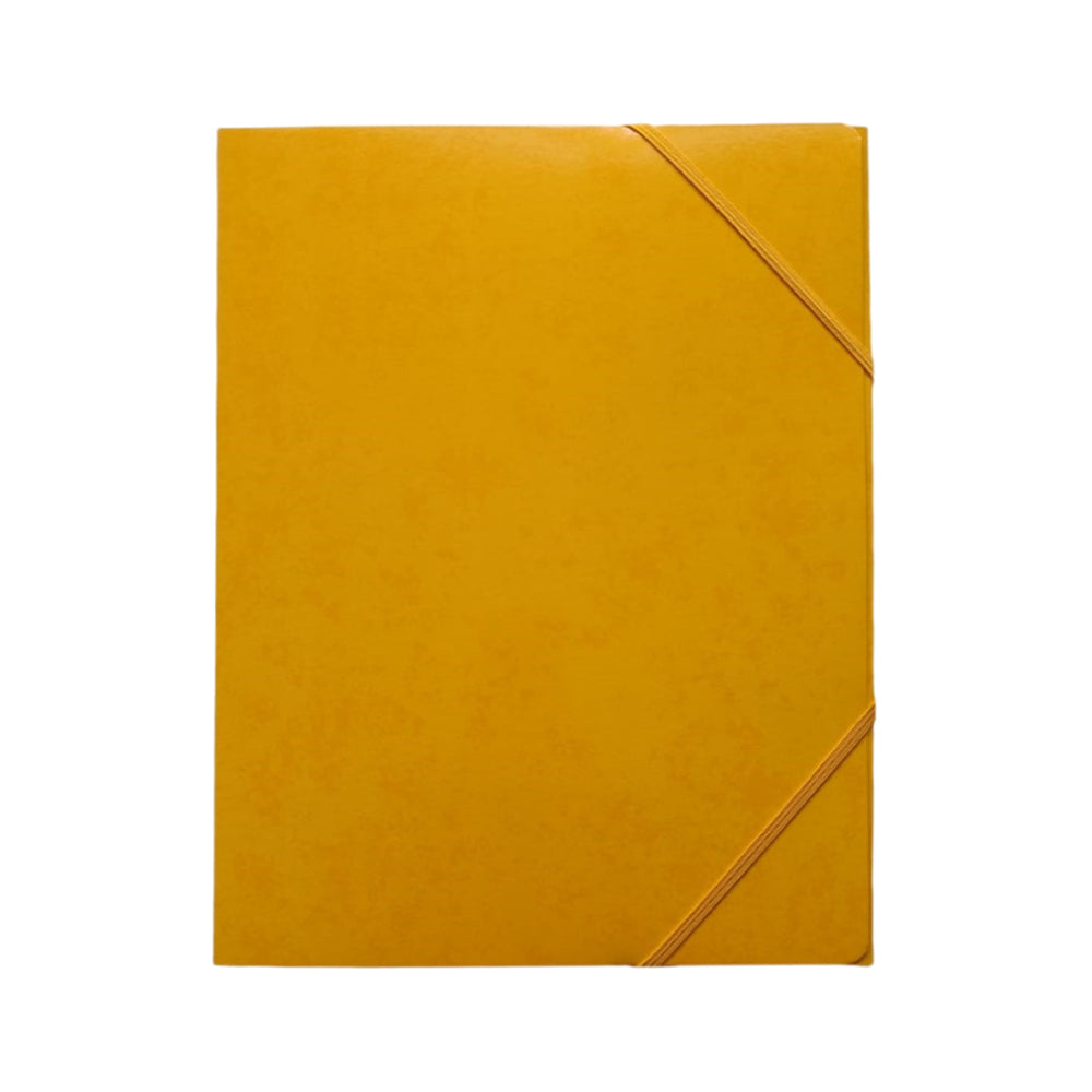 Bluepixel Equipamentos e Serviços Informáticos Lda | Pasta Cartão A3 com Elásticos e 3 Abas Amarelo | Organização e Proteção Neutral Pastas