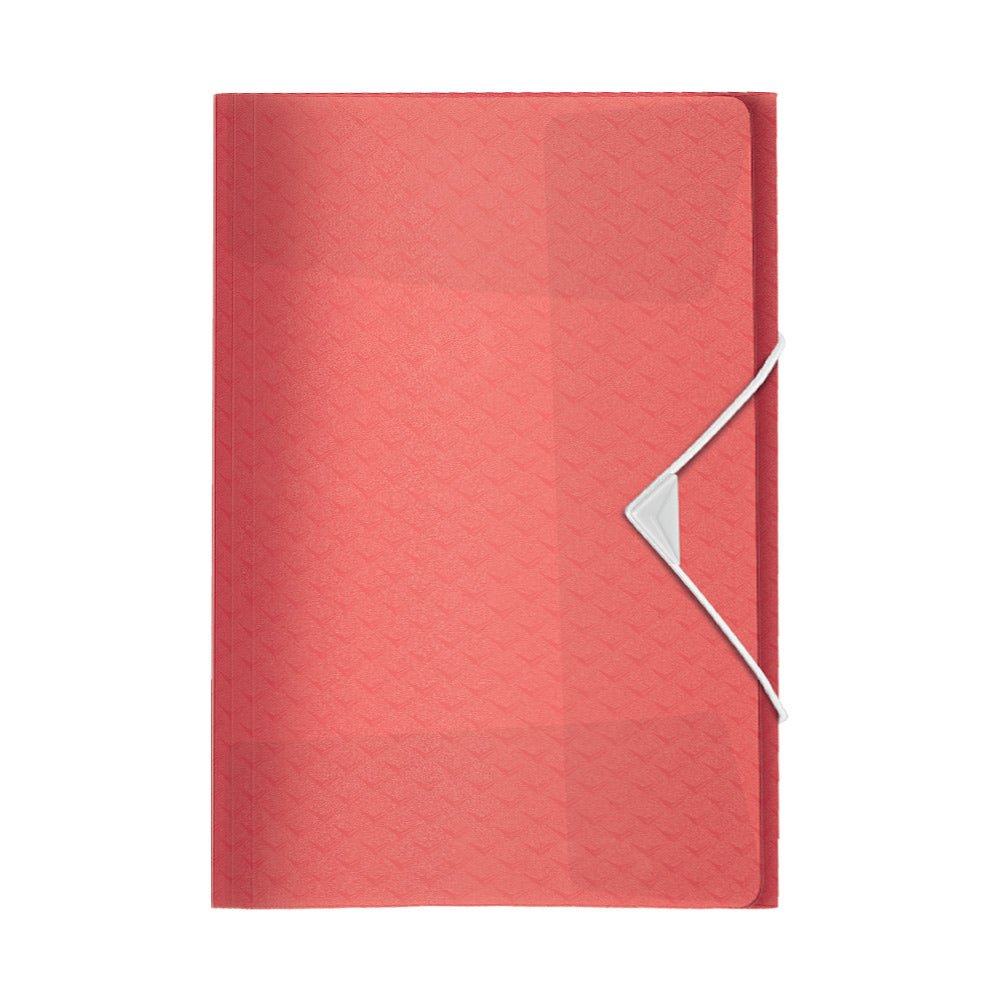 Bluepixel Equipamentos e Serviços Informáticos Lda | Pasta Plástico A4 com 3 Abas Vermelho Coral | Ideal para Organização Esselte Pastas