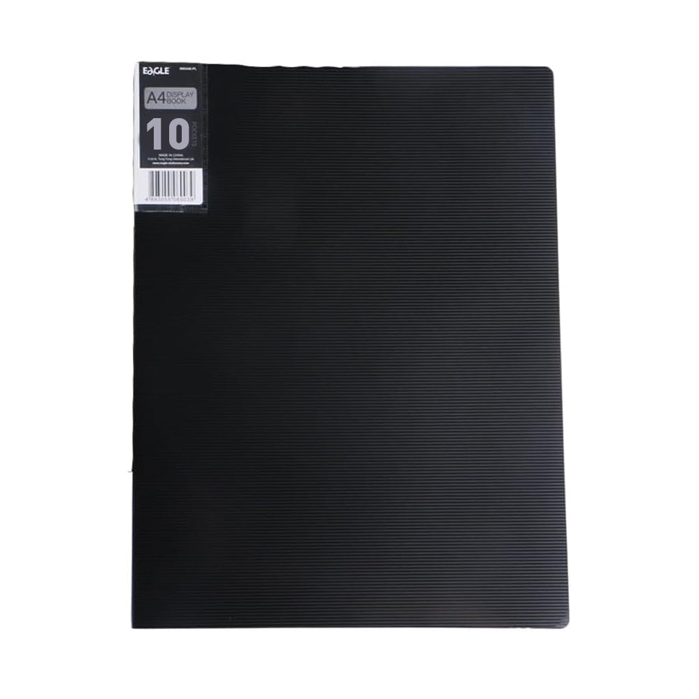 Bluepixel Equipamentos e Serviços Informáticos Lda | Pasta com 10 Bolsas e 20 Páginas - Catálogo A4 Preto Eagle Pastas
