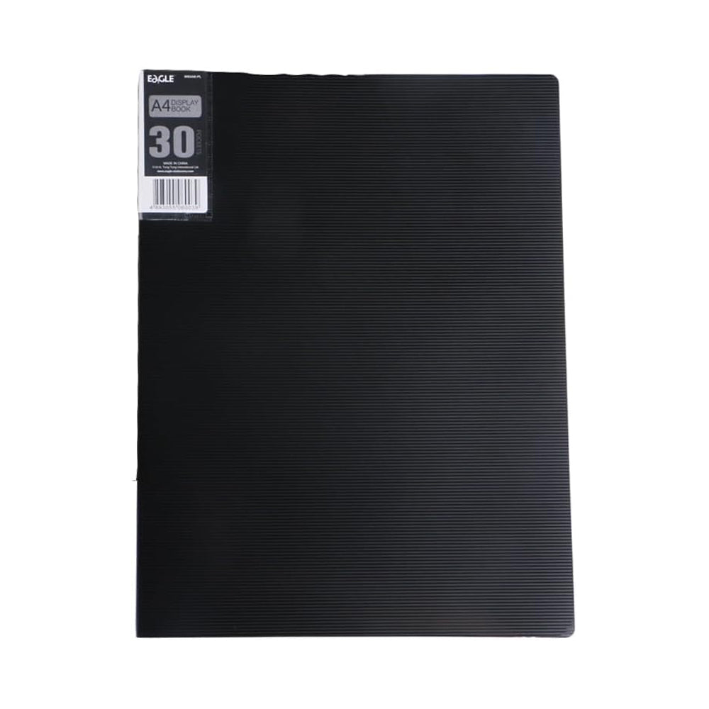 Bluepixel Equipamentos e Serviços Informáticos Lda | Pasta com 30 Bolsas e 60 Páginas - Catálogo Eagle A4 Preto Eagle Pastas
