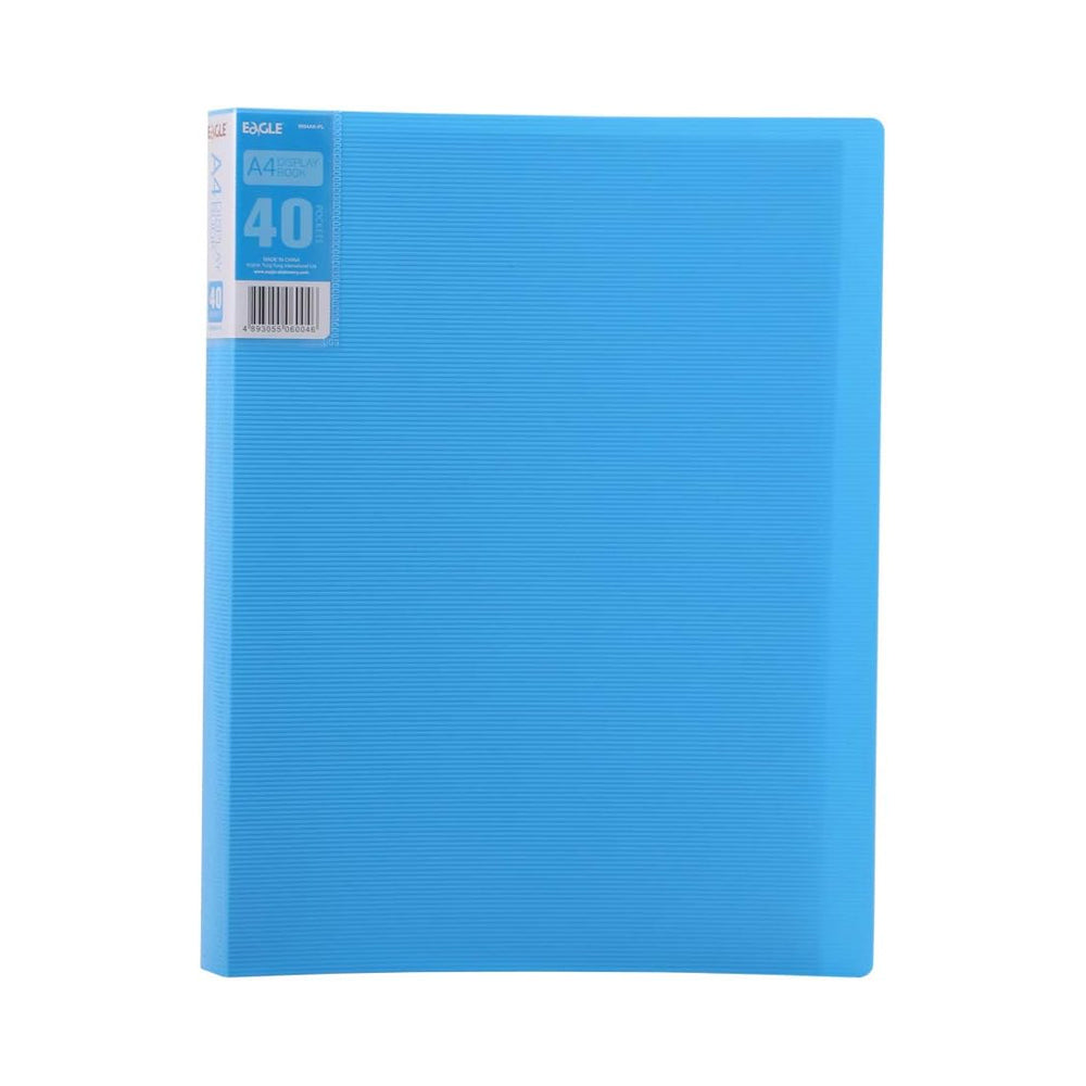 Bluepixel Equipamentos e Serviços Informáticos Lda | Pasta com 40 Bolsas e 80 Páginas - Catálogo Eagle A4 Azul Eagle Pastas