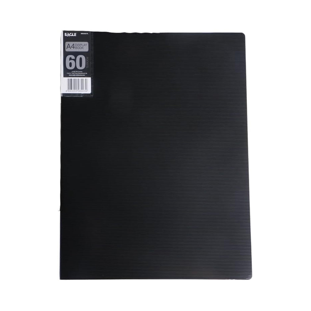 Bluepixel Equipamentos e Serviços Informáticos Lda | Pasta com 60 Bolsas e 120 Páginas - Catálogo Eagle A4 Preto Eagle Pastas
