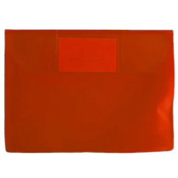 Bluepixel Equipamentos e Serviços Informáticos Lda | Bolsa Envelope A5 PVC Vermelho com Visor Transparente 10un Neutral Envelopes