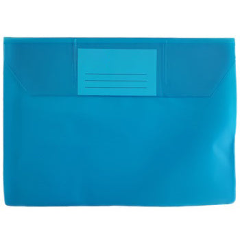 Bluepixel Equipamentos e Serviços Informáticos Lda | Bolsa Envelope A5 PVC Azul com Visor Transparente 10un Neutral Envelopes