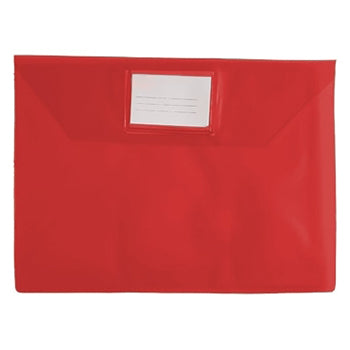 Bluepixel Equipamentos e Serviços Informáticos Lda | Bolsa Envelope A4 PVC Vermelho com Visor Transparente Outros Envelopes