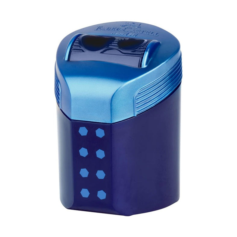 Afia Lápis 2 Bocas Plástico com Depósito Faber Rollon – Kit Completo