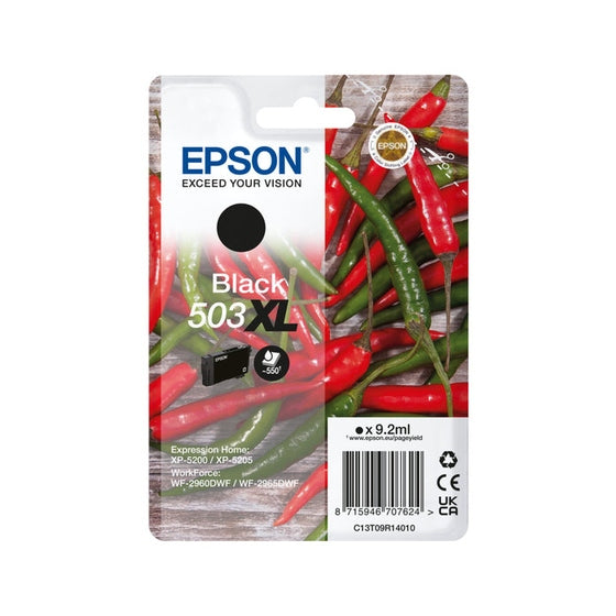 Tinta EPSON 503XL Preta 4LB – Cartucho de Alta Capacidade Epson