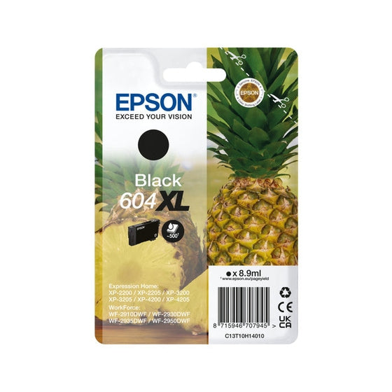 Tinta EPSON 604XL Preta 4LB - Cartucho de Alta Capacidade Epson