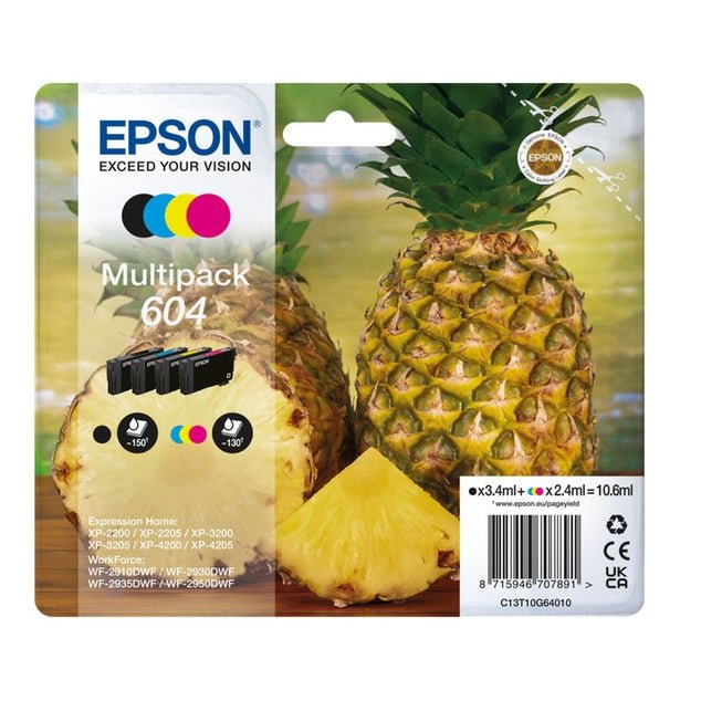 Cartucho EPSON 1LB Multipack 4 Cores de Tinta 604 – Ink de Alta Qualidade Epson