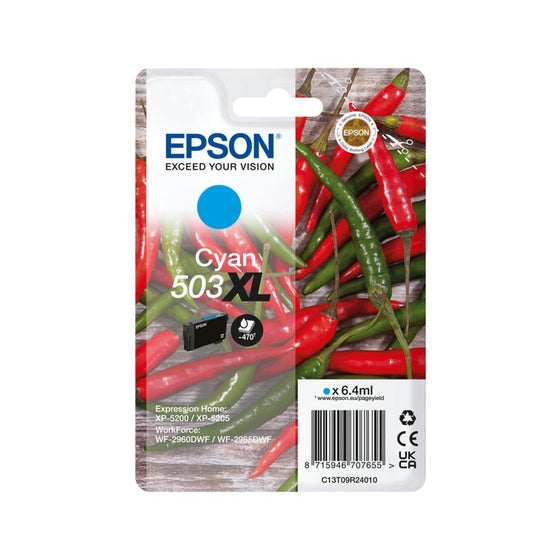Tinta Cyan Epson 503XL 1LB Single Pack - Original e Alta Qualidade Epson