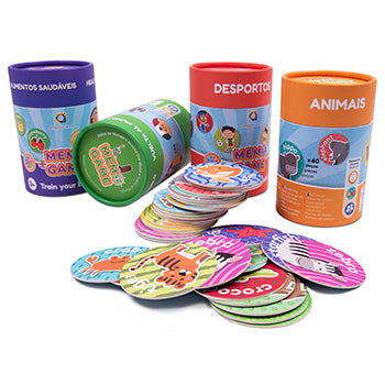 Bluepixel Equipamentos e Serviços Informáticos Lda | Jogos de Memória Ambarscience – Kit com 12 Peças para Educação Ambarscience Memória e Dominó