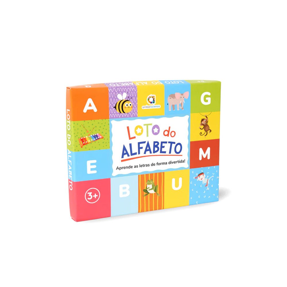 Bluepixel Equipamentos e Serviços Informáticos Lda | Jogo Loto do Alfabeto Ambarscience para Aprender Letras Infantiles Ambarscience Tabuleiro e Cartas