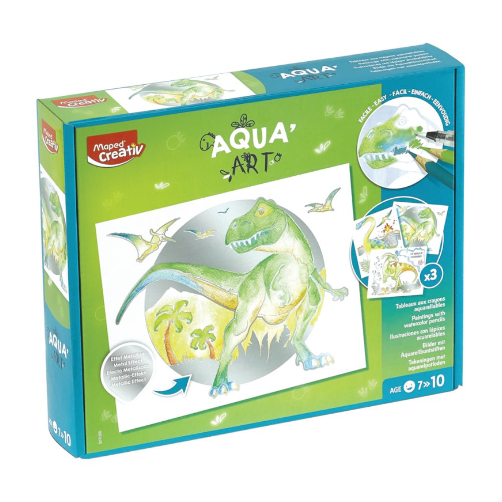 Bluepixel Equipamentos e Serviços Informáticos Lda | Caixa de Pintura AquaArt Dinossauros | Atividades Criativas Para Crianças Maped Colorir