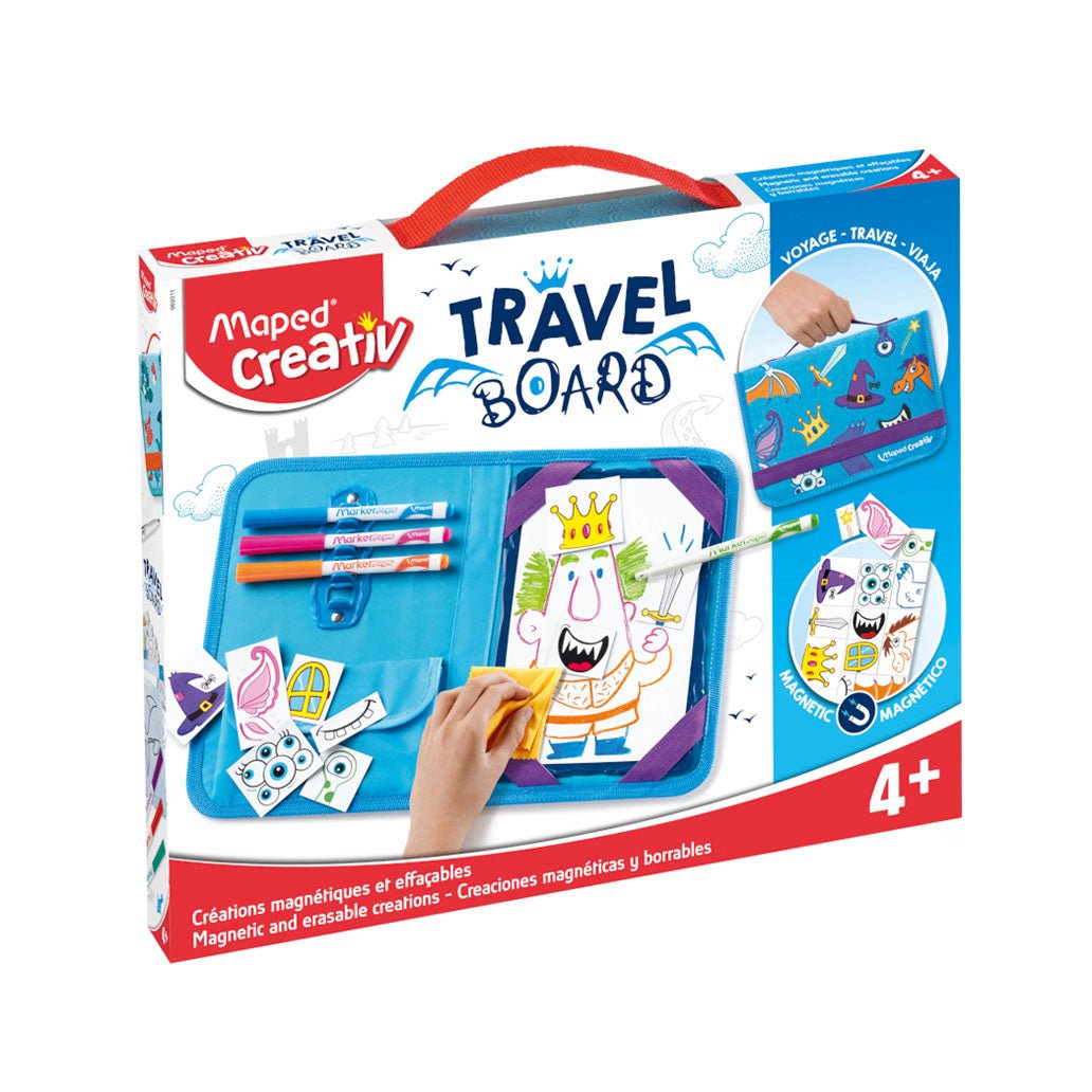 Bluepixel Equipamentos e Serviços Informáticos Lda | Kit Viagem Magnético Princesa e o Cavaleiro - Brinquedo Educativo para Crianças Maped Colorir