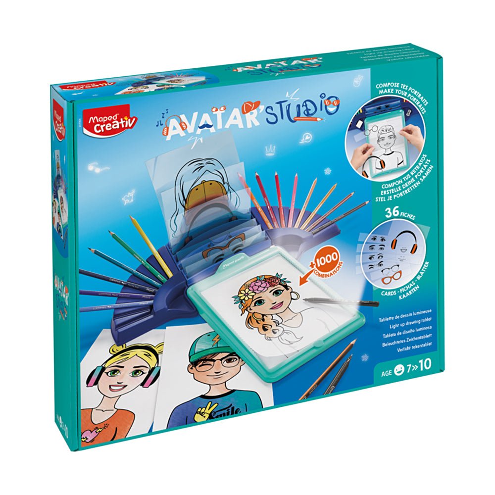 Bluepixel Equipamentos e Serviços Informáticos Lda | Quadro de Atividade Avatar Studio - Ideal para Crianças e Educação Maped Colorir