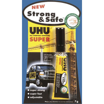 Bluepixel Equipamentos e Serviços Informáticos Lda | Cola Rápida UHU Strong Safe 7g - Fixação Forte e Segura UHU Bricolage