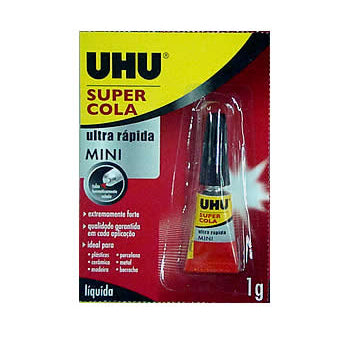 Bluepixel Equipamentos e Serviços Informáticos Lda | Cola Rápida UHU 1g Super Mini - Ideal para Reparos Rápidos UHU Bricolage