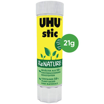 Bluepixel Equipamentos e Serviços Informáticos Lda | Cola Stick UHU ReNATURE 21g – Produto Ecológico e Resistente UHU Colas