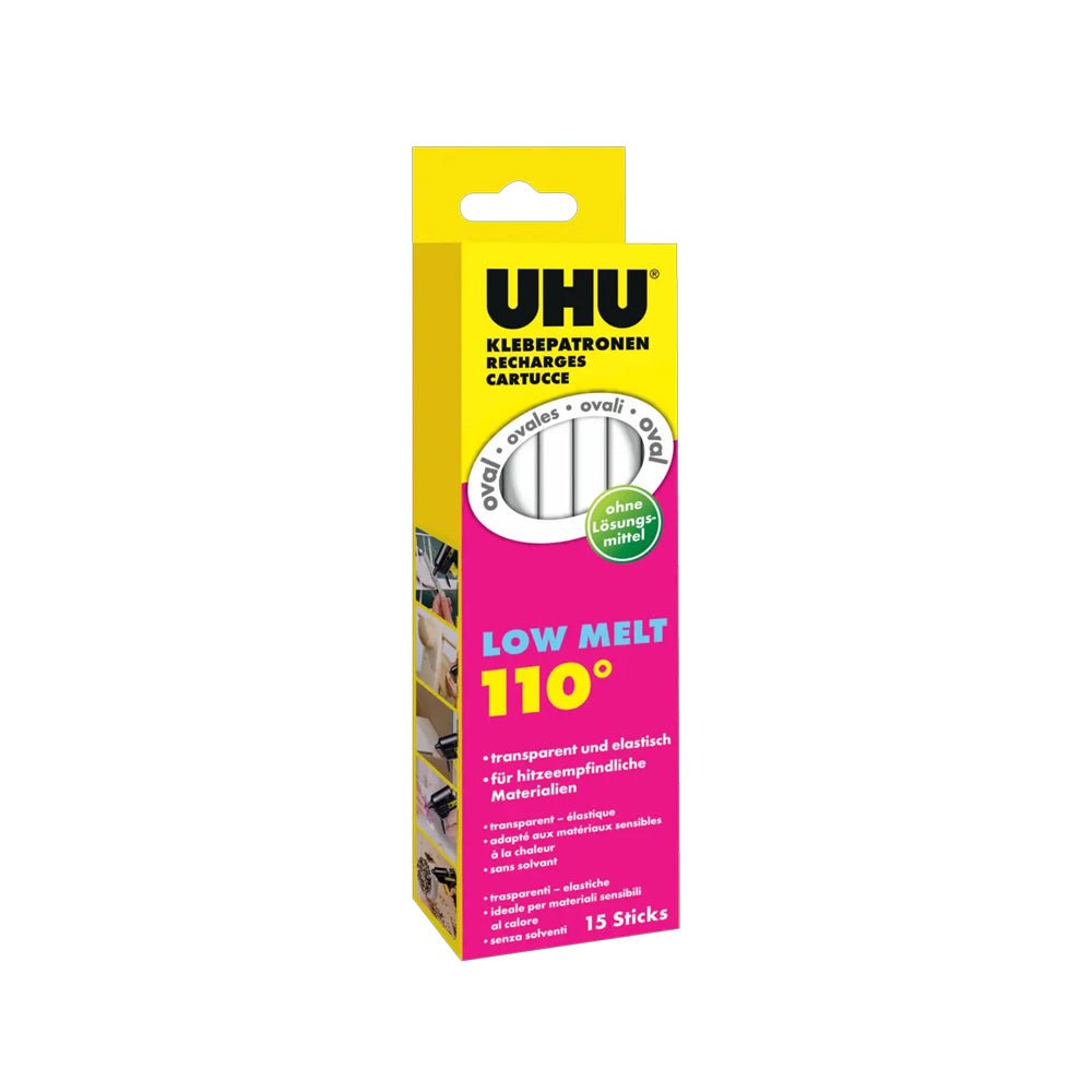 Bluepixel Equipamentos e Serviços Informáticos Lda | Recarga de Bastões de Cola Quente UHU Creative 110°C - 15 Unidades UHU Colas
