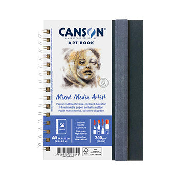Bluepixel Equipamentos e Serviços Informáticos Lda | Caderno Canson Artbook Mixed Media A5 300g | Para Arte e Desenho Canson Cadernos Desenho