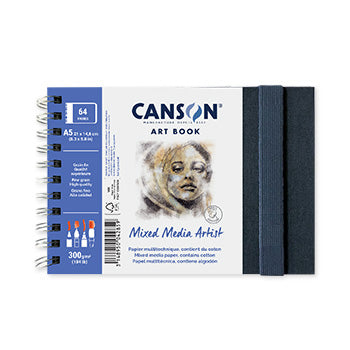 Bluepixel Equipamentos e Serviços Informáticos Lda | Caderno Canson Artbook Mixed Media A5 300g - 56 Folhas Canson Cadernos Desenho