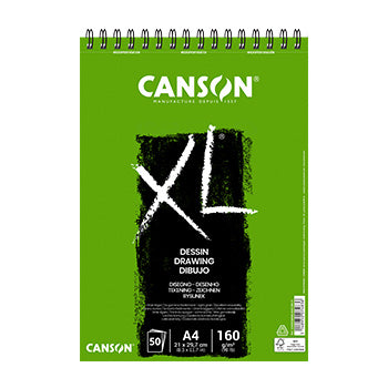 Bluepixel Equipamentos e Serviços Informáticos Lda | Bloco de Desenho Canson XL A4 160g Espiralado - 50 Folhas Canson Cadernos Desenho