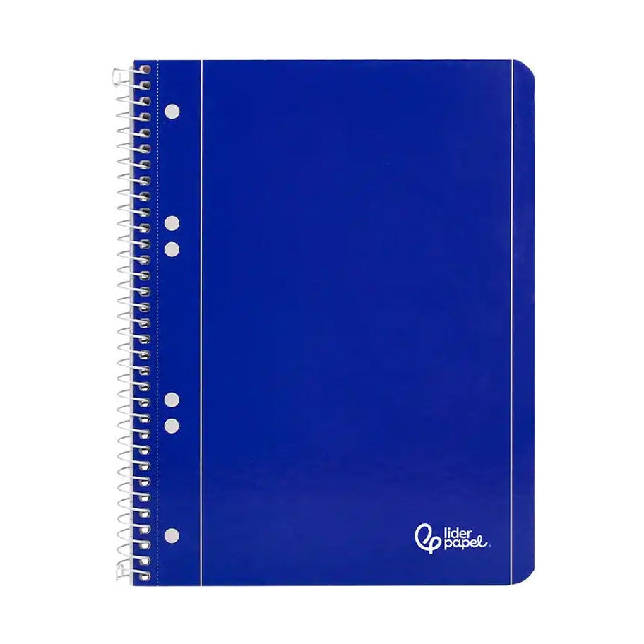 Caderno Espiral A5 Liso 80g Azul 80 Folhas Microperfurado
