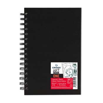 Bluepixel Equipamentos e Serviços Informáticos Lda | Bloco de Desenho Espiral Canson Sketch One A5 100g 80 folhas Canson Cadernos Desenho