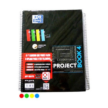 Caderno Espiral A4 Pautado Oxford Sortido 90g 120Fls