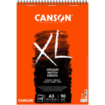 Bluepixel Equipamentos e Serviços Informáticos Lda | Bloco Espiral Canson XL Croquis A3 90g — 120 Folhas Canson Cadernos Desenho
