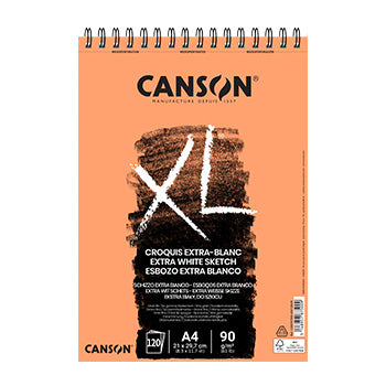 Bluepixel Equipamentos e Serviços Informáticos Lda | Bloco Espiralado Canson XL A4 90g - Papel de Alta Qualidade Canson Cadernos Desenho