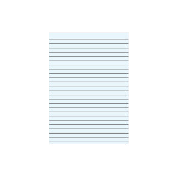 Bluepixel Equipamentos e Serviços Informáticos Lda | Caderno Almaço A4 Pautado Azul sem Margem 5 Folhas | Papel de Qualidade Neutral Almaço