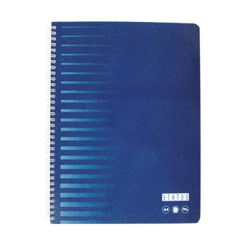 Caderno Espiral A4 Azul Liso 80 Folhas - European