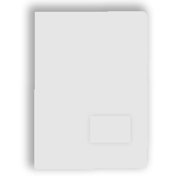 Bluepixel Equipamentos e Serviços Informáticos Lda | Classificador Plástico com Bolsa e Visor de Etiquetas Branco – 1 Unidade SmartD Capas com Bolsa
