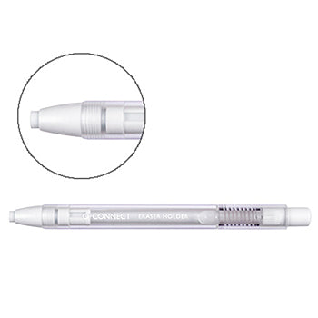 Bluepixel Equipamentos e Serviços Informáticos Lda | Borracha Tipo Caneta com Suporte e Clip – Connect Branco 1 uni Q-Connect Borrachas