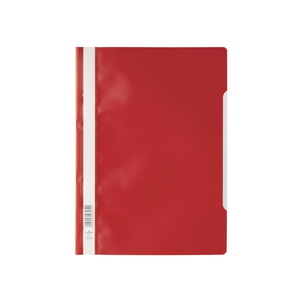 Bluepixel Equipamentos e Serviços Informáticos Lda | Classificador com Capa Transparente Vermelha Durável 257303 – 1 unidade Durable Classificadores